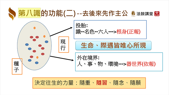 第八識阿賴耶識：去後來先做主公